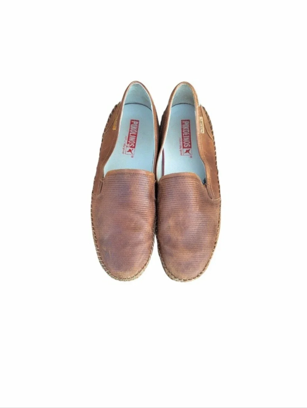 46 Pikolinos Azores Brown Leather Driver Loafer Venetian Slip On Jog Shoe Men 12